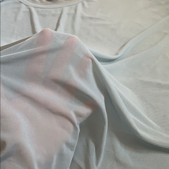 Sheer blue blouse - Picture 3 of 4